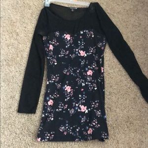 Forever 21 floral mesh dress